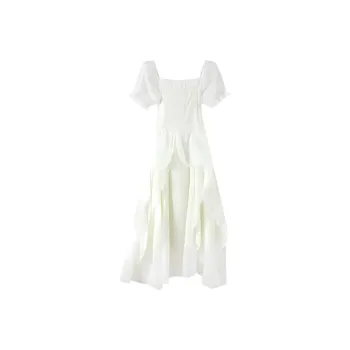 SISC Short Sleeved Dress Women's White