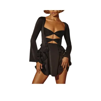 OH POLLY ADIRA Long-Sleeved Dresses Women's Black