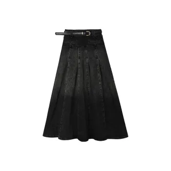 PAPERLLL Denim Long Skirts Women's