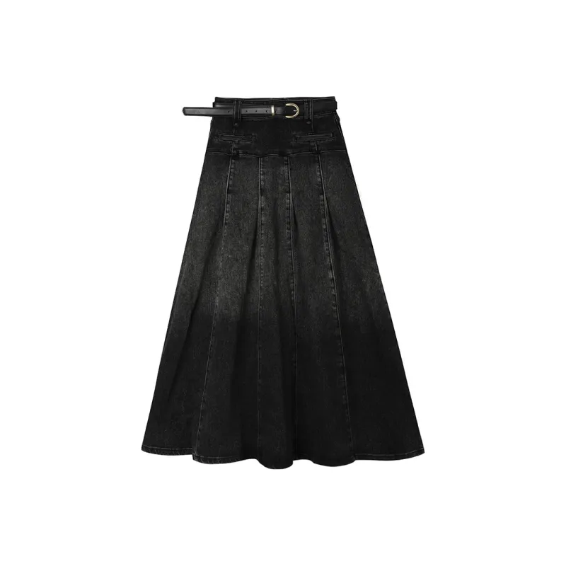 PAPERLLL Denim Long Skirts Women's-0