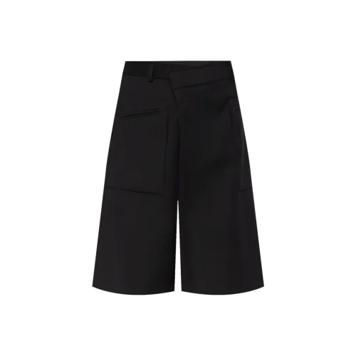 R13 Asymmetric Wrap Front Shorts