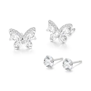 ZSY S925 Stud Earrings Women's Box
