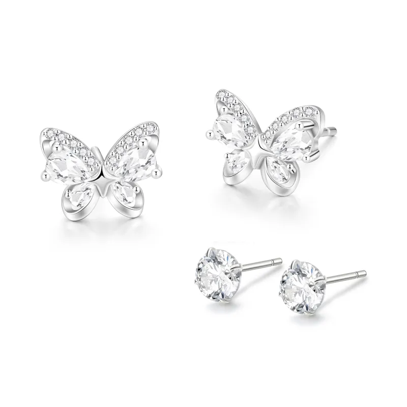 ZSY S925 Stud Earrings Women's Box-3