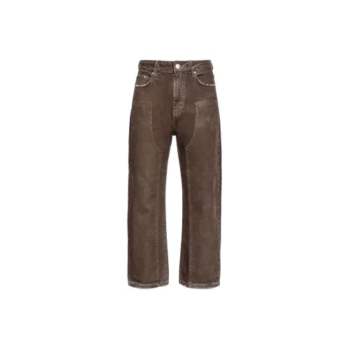 PINKO Mixer Distressed Straight-Leg Jeans