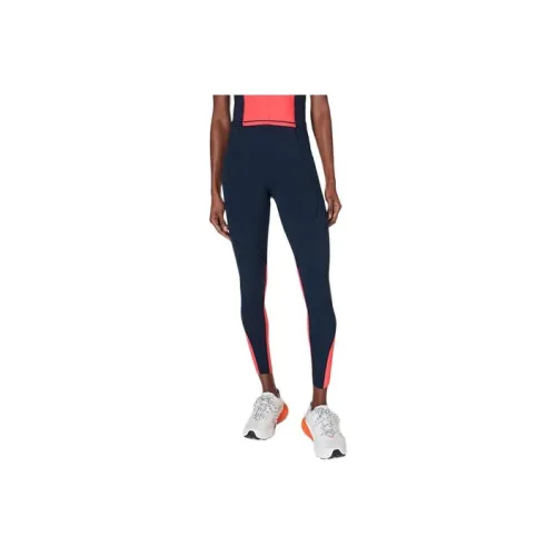 Sweaty Betty SS24 Knitted Sports Pants Women's Coral Pink/Marine Blue