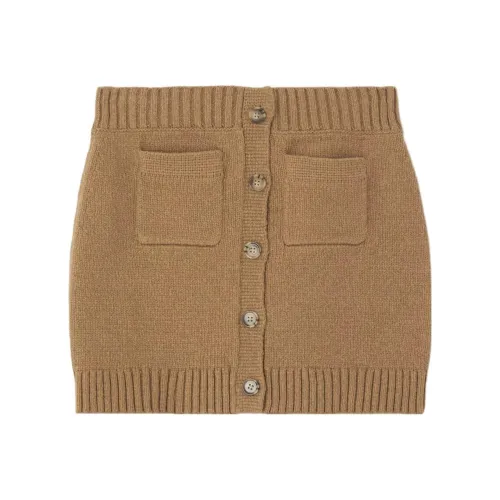 Burberry Buttoned Knit Mini Skirt