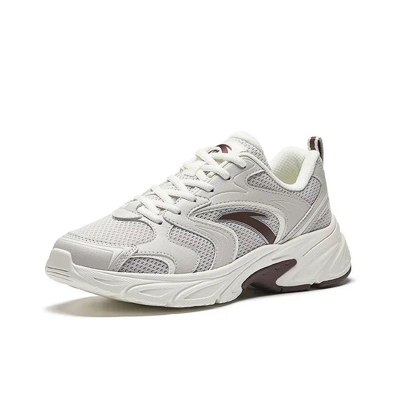 Anta Life Collection Slip Resistant And Breathable Low Top Casual Shoes Women's Gray-1