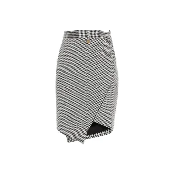 Balenciaga SS21 Casual Short Skirts Regular Fit Women's Black White