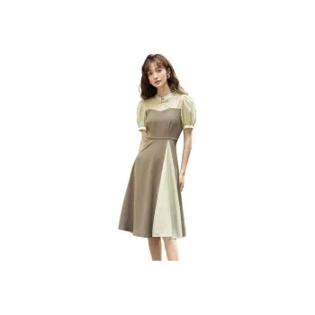 MISHOW Short-Sleeved Dresses Women's Green
