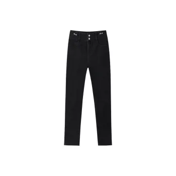 Yu Qianwen Jeans Women's Black