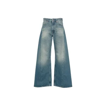 MM6 Maison Margiela Low-Rise Wide-Leg Jeans