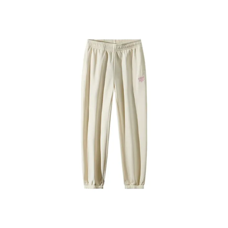 Anta Life Collection Knitted Sports Pants Women's Vanilla Ecru-0