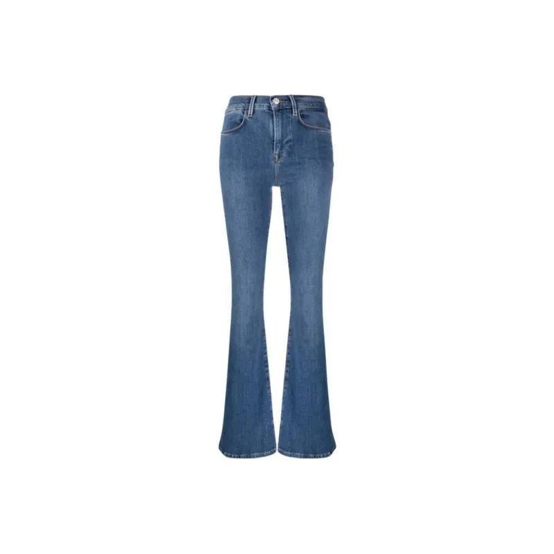 FRAME Le High Flared Jeans-0