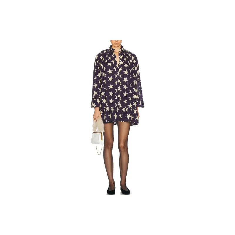 BODE Long-Sleeved Dresses Women's Marine Blue-0