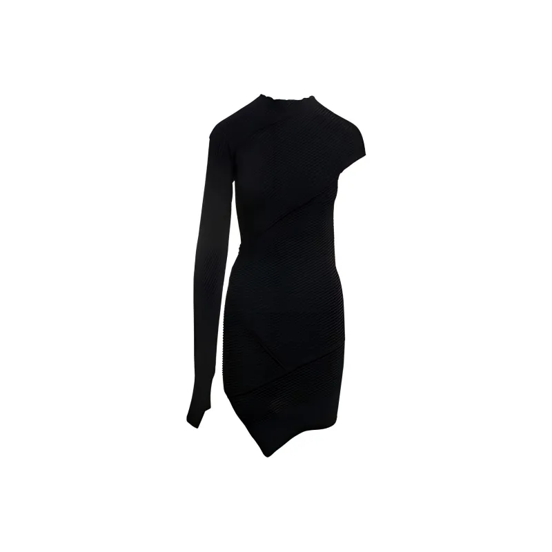 Balenciaga One-Shoulder Mini Dress-0