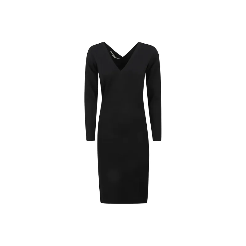 Stella McCartney Long-Sleeved Dresses Women's Black-0