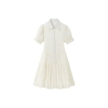 KEAB Short Sleeved Dress Women's Apricot