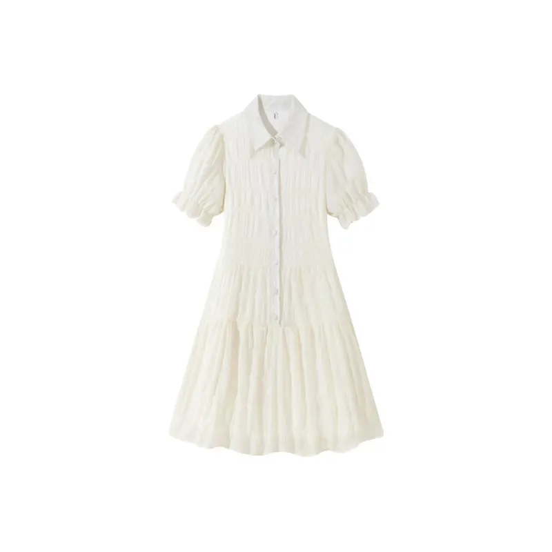 KEAB Short Sleeved Dress Women's Apricot-0