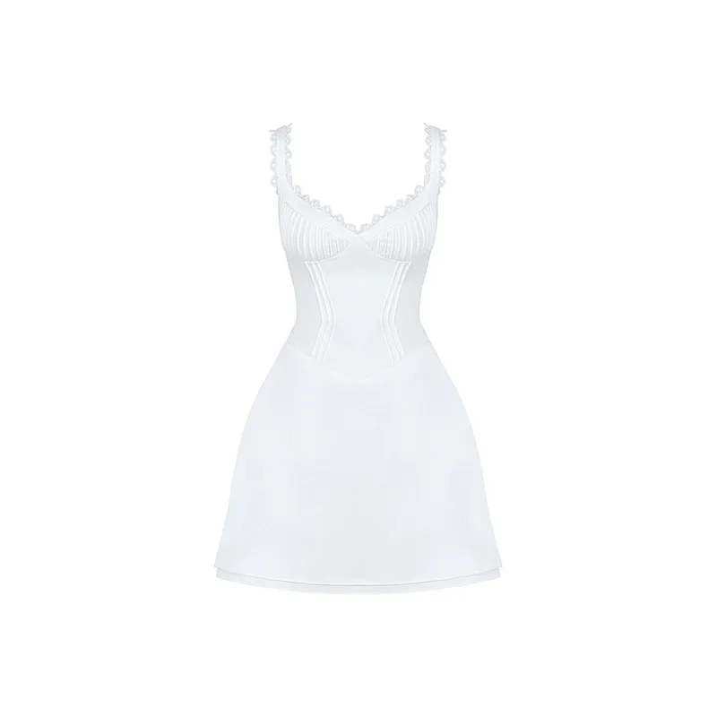 HOUSE OF CB TILLY Slip Dresses Women's WHITE/White-0