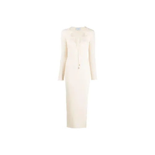 CASABLANCA Cut-Out Boucle Sheer Dress