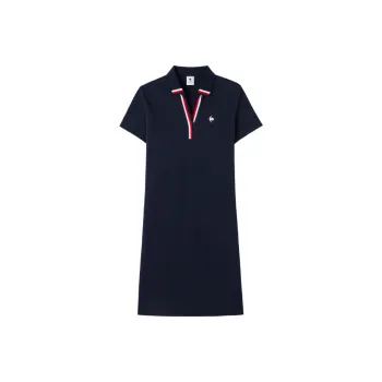 Le Coq Sportif Short Sleeved Dresses Women's Navy Blue