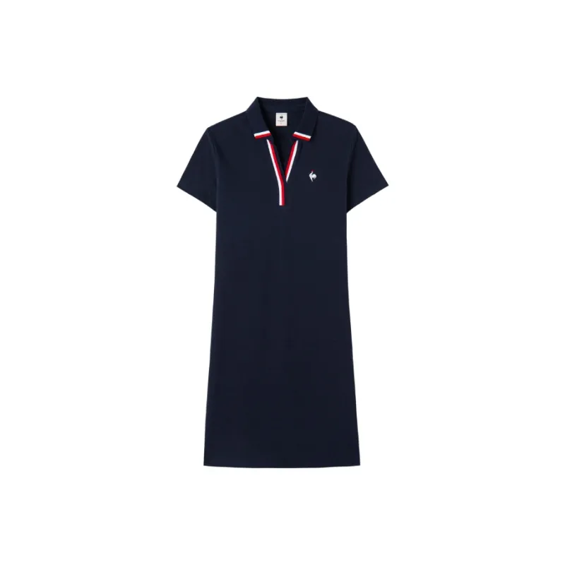Le Coq Sportif Short Sleeved Dresses Women's Navy Blue-0