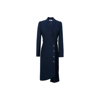 MISSSHINE Long Sleeved Dresses Women's Navy Blue