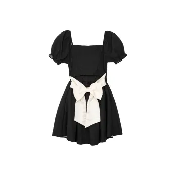 SUNSUNTOWN Short Sleeved Dresses Summer Women's