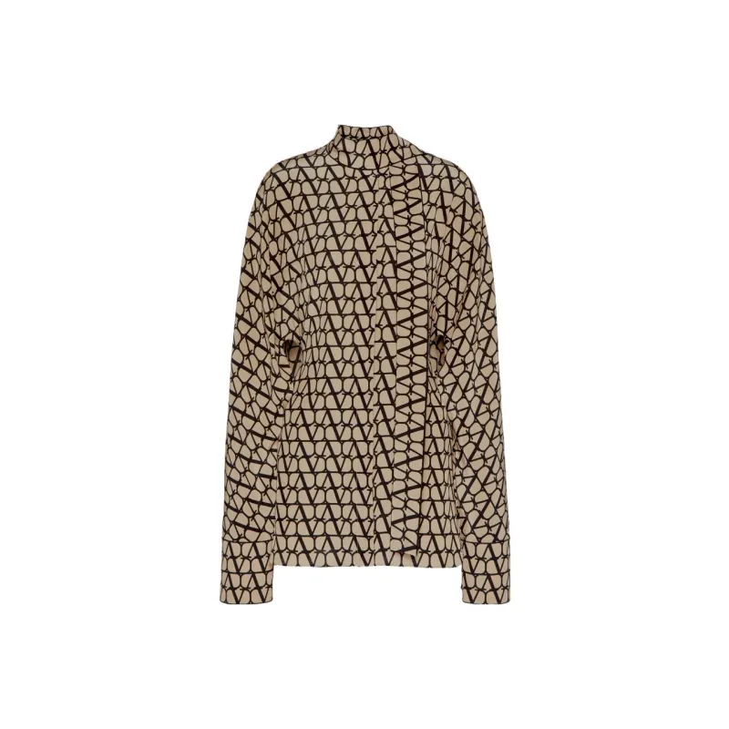 Valentino Long-Sleeved Dresses Women's Khaki-0