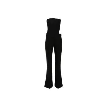 DAVID KOMA Cut-out Bustier Jumpsuit