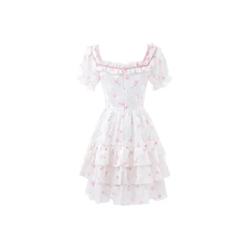 Blovelan Slip Dresses Women's Butterfly Pink Floral Pattern