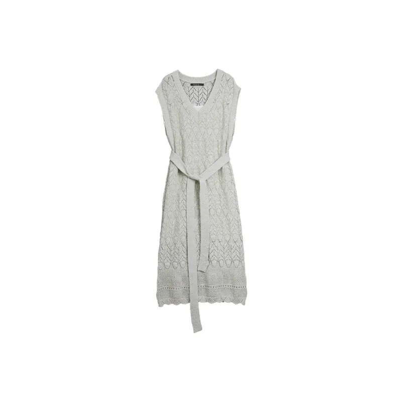 ELLE Summer New Arrival Sleeveless Skirt Women's Light Green-0