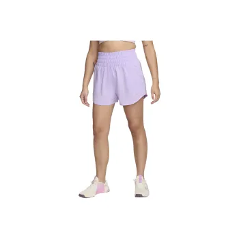 Nike One Dri FIT Ultra High Waisted 8cm Casual Shorts Women's Lilac Multicolor