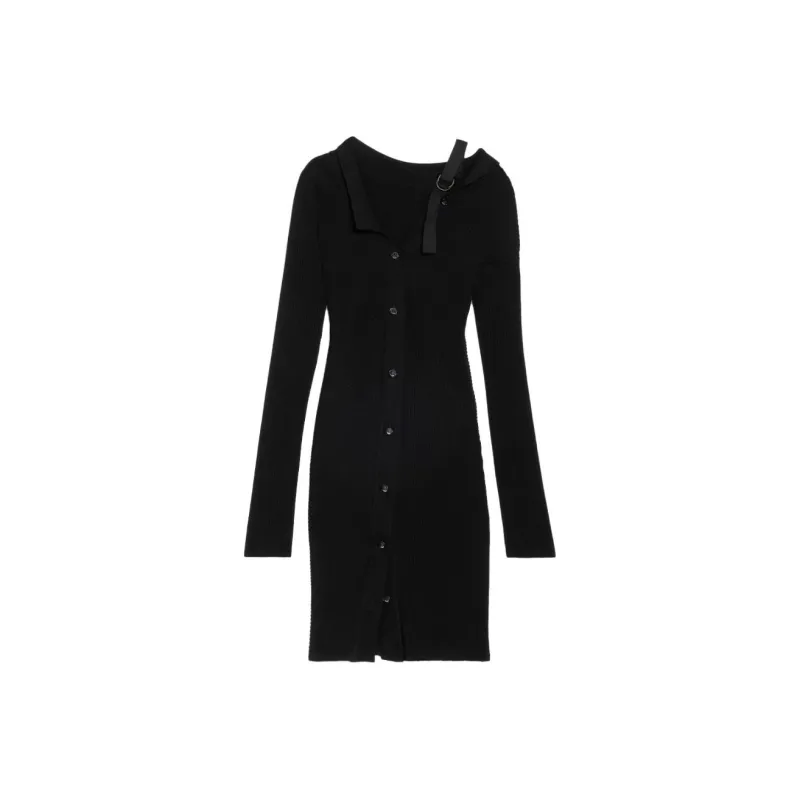 Jacquemus La Robe Maille Colin 'Black'-0