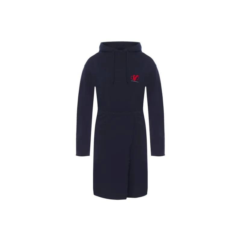 Vetements Long Sleeved Dresses Women's Marine Blue-0