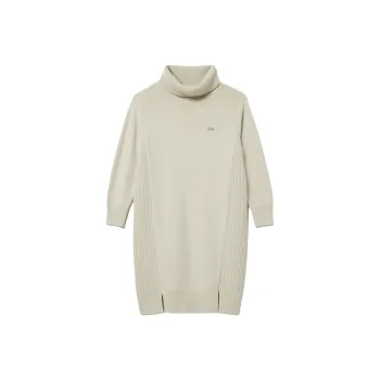 LACOSTE Long Sleeved Dresses Women's Light Gray
