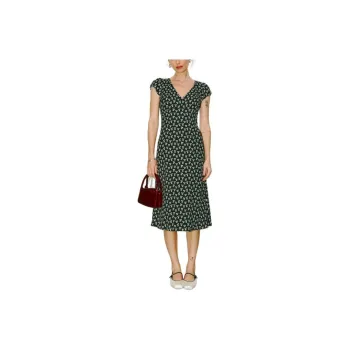 REFORMATION Iva Dress Short-Sleeved Dresses Women's Black