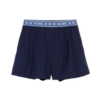 MARNI Logo Waistband Shorts
