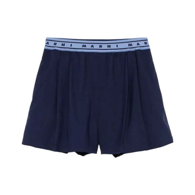 MARNI Logo Waistband Shorts-0
