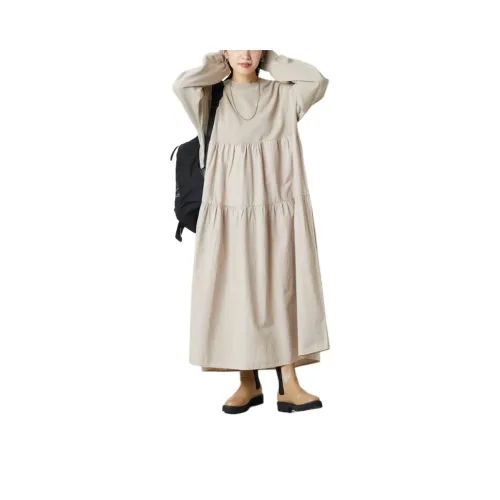 FREAK'S STORE Long Sleeved Dress Women's Light Umber