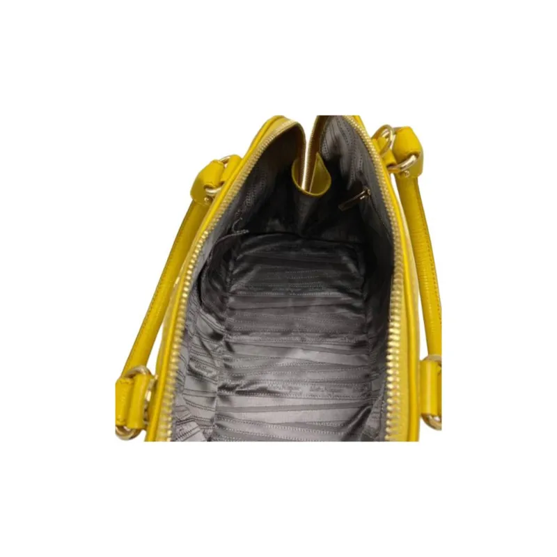 FERRAGAMO Calfskin One Shoulder Handbag Women's Yellow-5