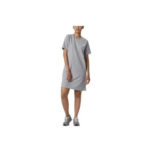 New Balance Short-Sleeved Dresses Women's Light Gray
