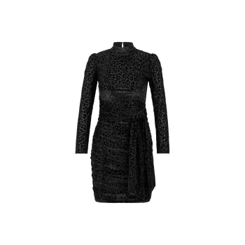 HUGO BOSS SS23 Long Sleeved Dress Women's Black
