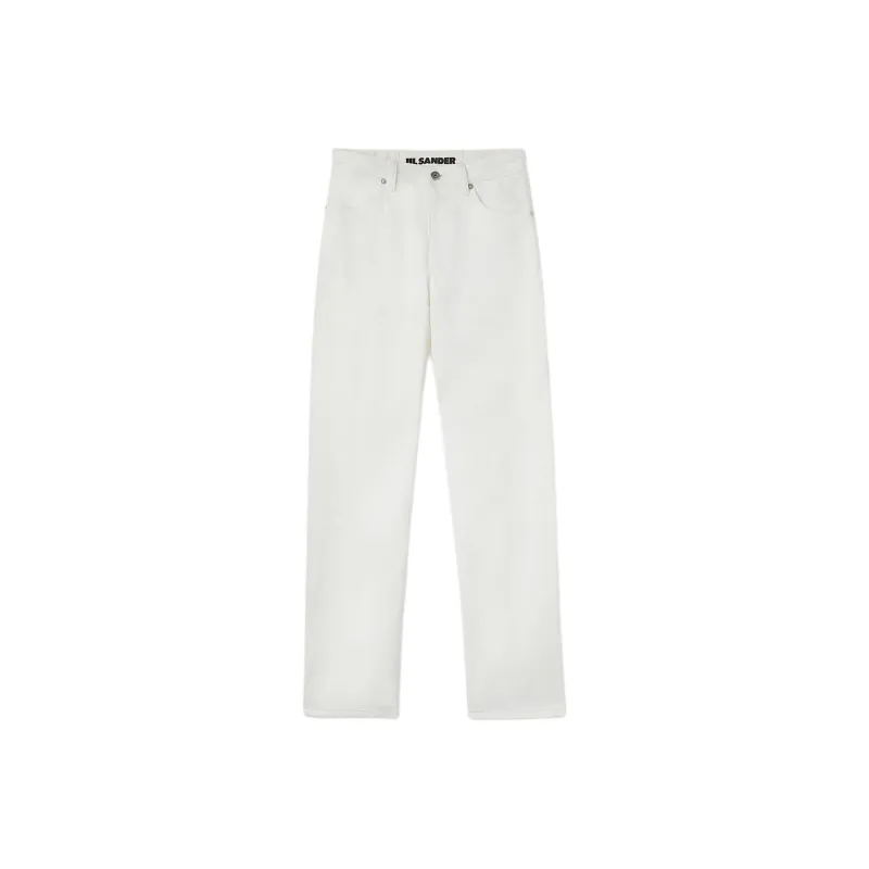 JIL SANDER Cropped Straight leg Jeans-0