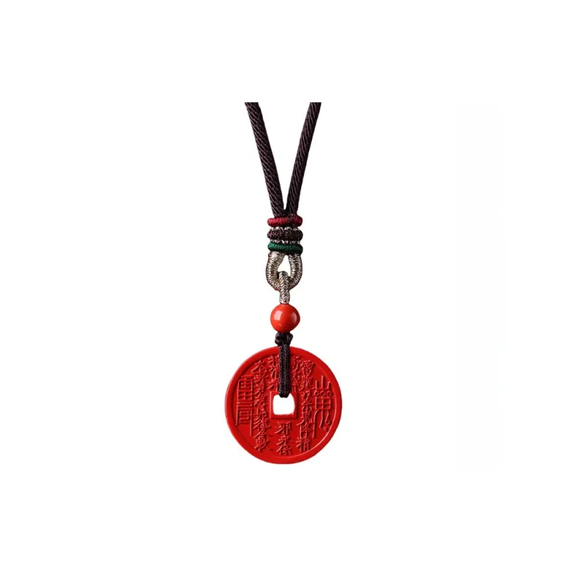 ZHIZUO Natural Cinnabar Pendants Unisex-0