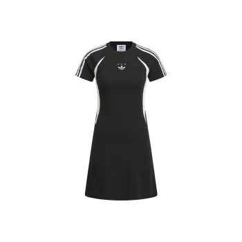 Adidas Originals SS24 JERSEY SHORT SLEEVE DRESS Short Sleeved Dresses Women's Black