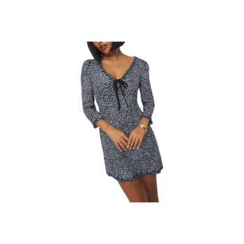 REFORMATION Posey Dress Long-Sleeved Dresses Women's Blue