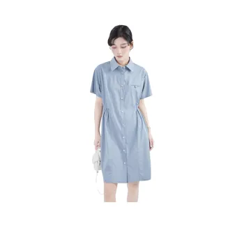 Gui'er Short-Sleeved Dresses Women's Blue
