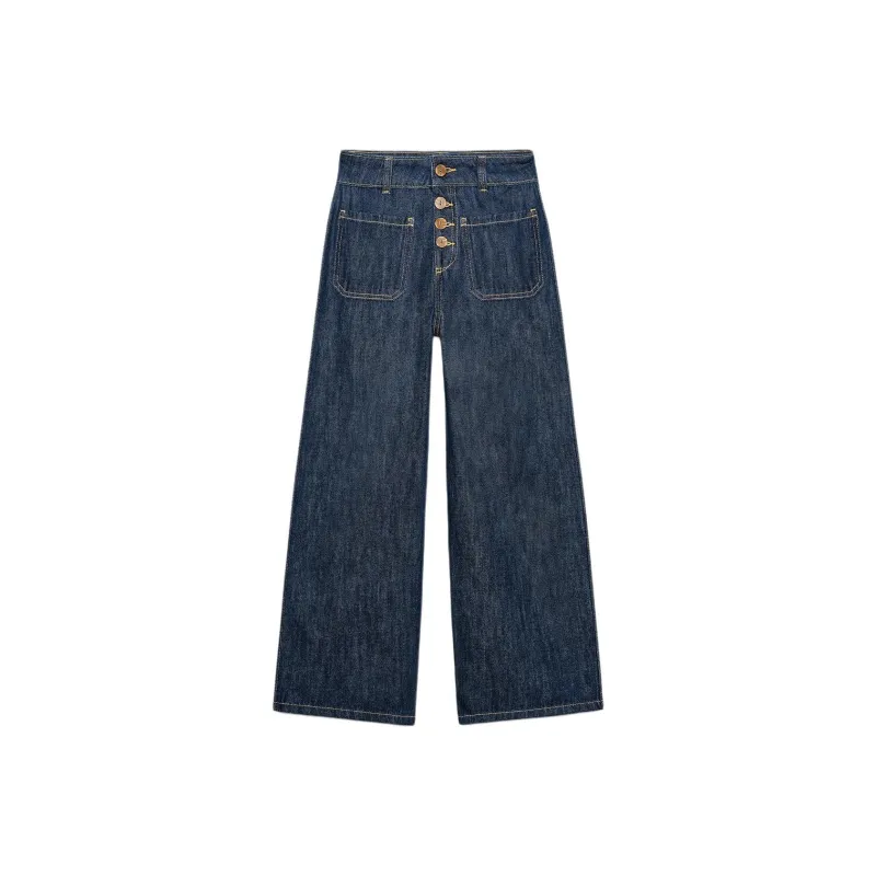 ZARA Jeans Women's Dark Blue-0