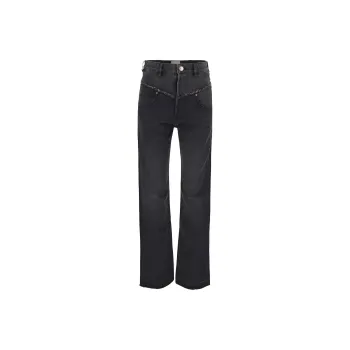 ISABEL MARANT Frayed Detailed Straight Leg Jeans